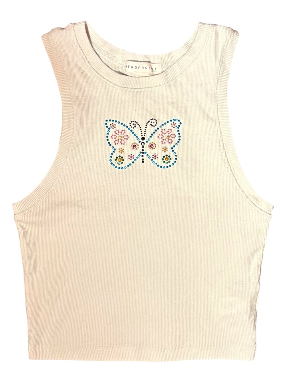 Aeropostale Women's Y2K 90s style Butterfly Tank